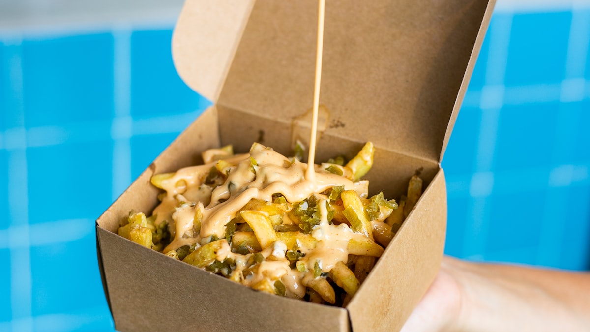 Takeout food containers ready for delivery