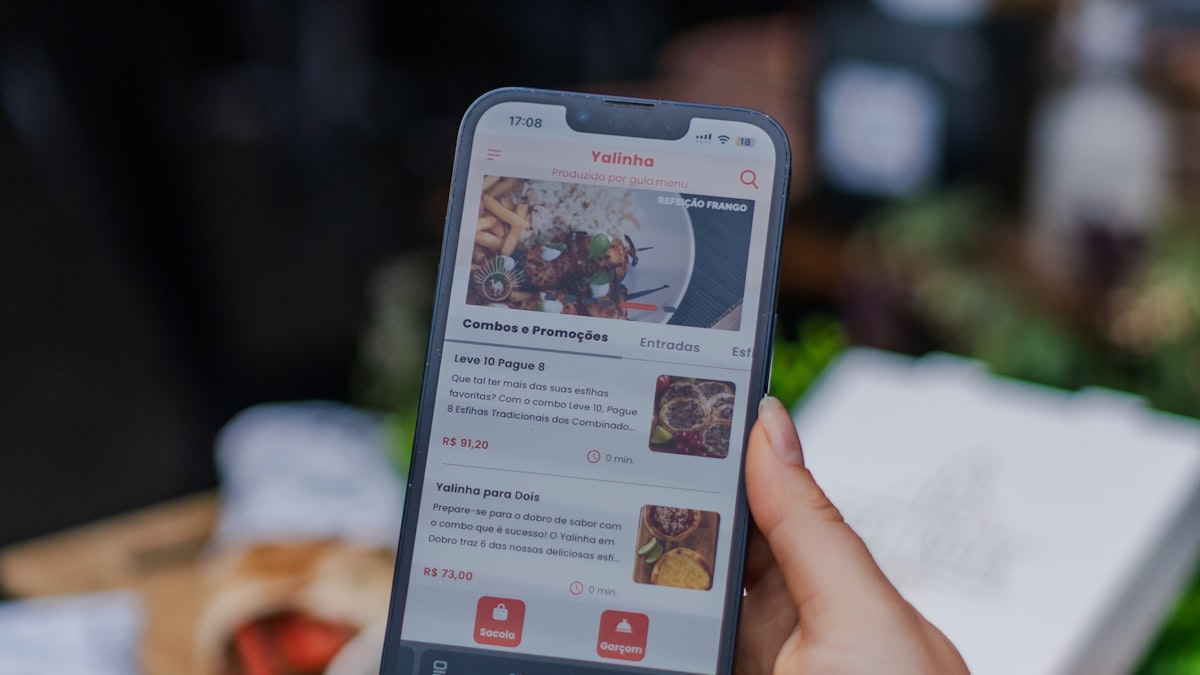 A phone ready to install the FoodNeverComes web app